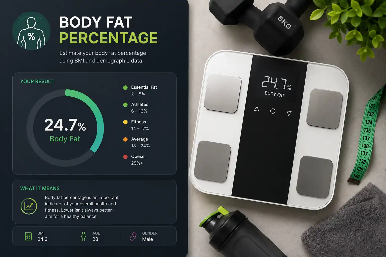 Body Fat Percentage Calculator