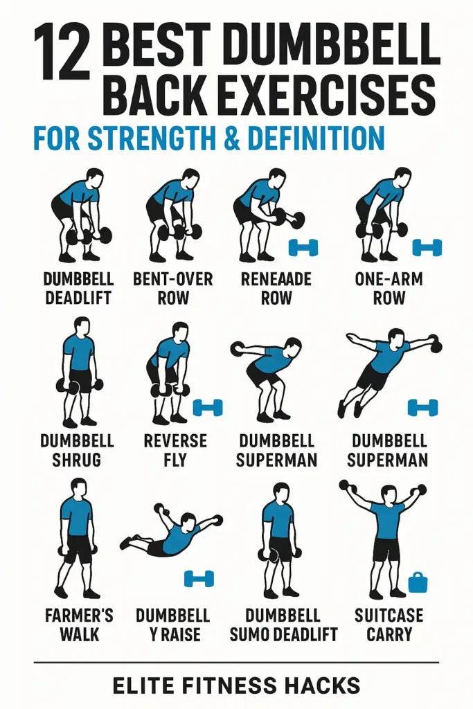 dumbbell back exercises