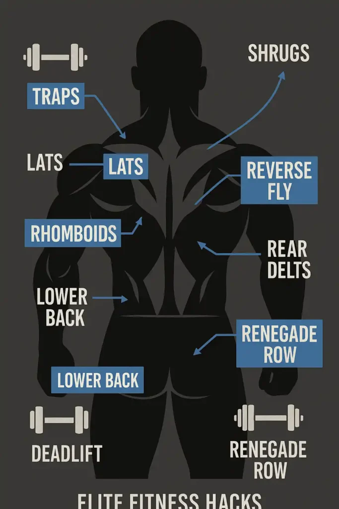 dumbbell back exercises