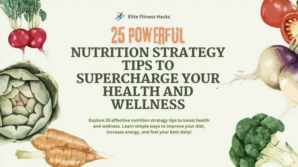 25 Powerful Nutrition Strategy Tips - Elite Fitness Hacks