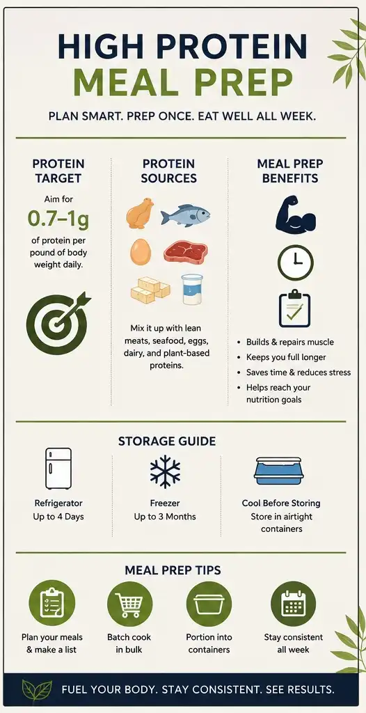 high protein meal prep